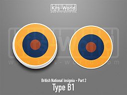 Kitsworld SAV Sticker - British National Insignia -  Type B1 